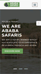 Mobile Screenshot of ababasafaris.com